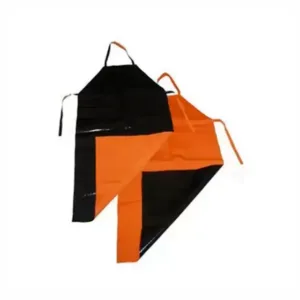 AVENTAL PROTEÇÃO QUÍMICA TREVIRA KP 1000 MAICOL FIVELA DE ENGATE RÁPIDO PRETO/ LARANJA REFORÇADO CA 40515