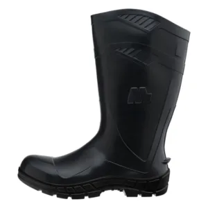 BOTA DE PVC MARLUVAS TIPO GALOCHA CANO ALTO SEM FORRO PRETA, SEM BICO PVC, ALLWORK 100AWORKCAPR  CA 48254 - 37