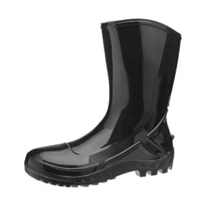 BOTA PVC PRETA, GALOCHA VULCAFLEX MARLUVAS CANO MÉDIO, SEM FORRO CA 42291