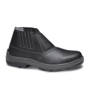 BOTINA PRETA ELASTICO COM BICO AÇO BRACOL / FUJIWARA LINHA USAFE CA 28511