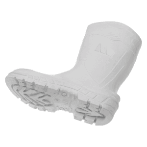 BOTINA PVC GALOCHA CANO ALTO SEM FORRO BRANCA MARLUVAS, SEM BICO PVC, SOLADO PVC ALLWORK 100AWORKCABR  CA 40754