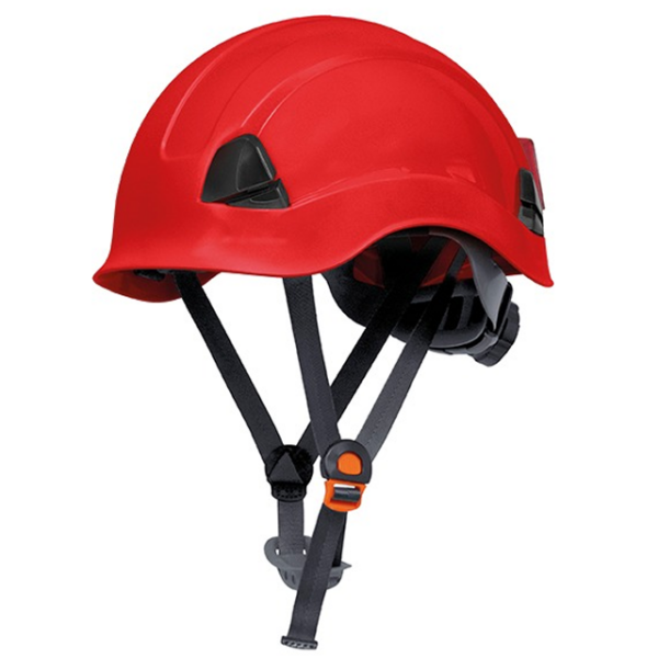 CAPACETE PARA ALTURA STEELFLEX FALCON CLASSE B NR18 COM JUGULAR 3 PONTOS VERMELHO CA 42234