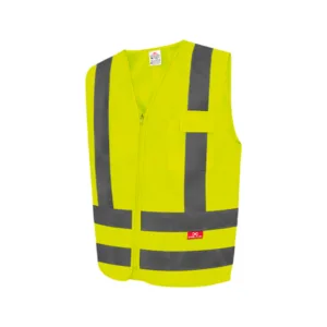 COLETE REFLETIVO STEELFLEX 1 BOLSO AMARELO FLUOR