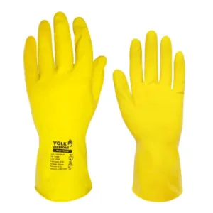 LUVA MULTIUSO LÁTEX AMARELA VOLK CA 10695 / 45629 - G