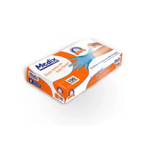 LUVA PROCEDIMENTO MEDIX PROFISSIONAL NITRILO USO GERAL SEM PÓ AZUL NITRILICA CAIXA COM 100 UNIDADES CA 44528 - P