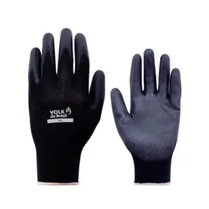 LUVA VOLK TÁTIL BLACK NYLON COM BANHO DE PU EXCELENTE TATO CA30916 - G
