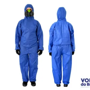 MACACÃO DE SEGURANÇA COVERTECH 200 SMS AZUL RESPIRÁVEL, PROTEÇÃO QUÍMICA, TINTAS, SPRAY E GRAXA CA 39299