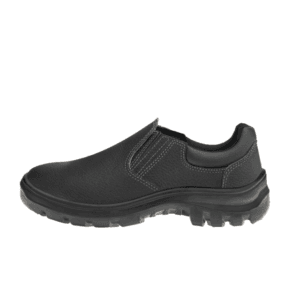 SAPATO VULCAFLEX MARLUVAS COM ELASTICO BICO PLASTICO COURO RELAX PRETO 10VT48BP CA43334