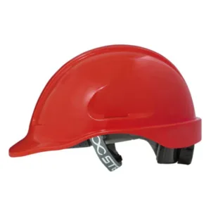CAPACETE STEELFLEX TURTLE DE SEGURANCA  VERMELHO COM SUSPENSÃO CATRACA E JUGULAR STF-CPCT10200 CA 35983