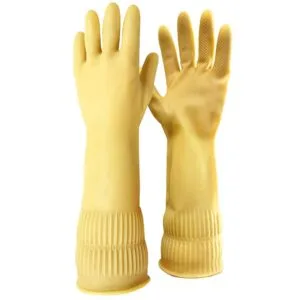LUVA CARBOGRAFITE LATEX RANHURADA LONGA PALMA ANTIDERRAPANTE CA 50955 - XG