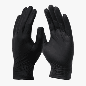 LUVA NITRILICA PRETA SEM PÓ BOMPACK CA 43386