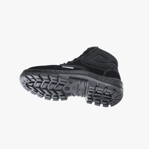 BOTINA MARLUVAS 50B26 CB-BP COM CADARÇO BICO PLASTICO COURO NOBUCK PRETO 1517 NEW PRIME CA 45611