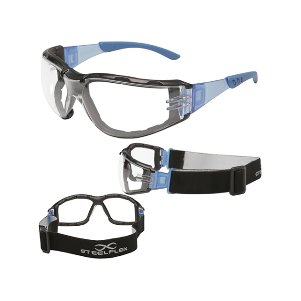 ÓCULOS STEELFLEX IMOLA INCOLOR AR / AE / UV STF VS107132 CA 51362