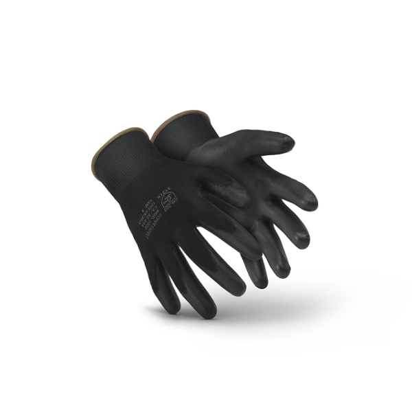 LUVA SUPER SAFETY SS1003 MULTITATO PRETO NYLON COM BANHO PU CA 32034