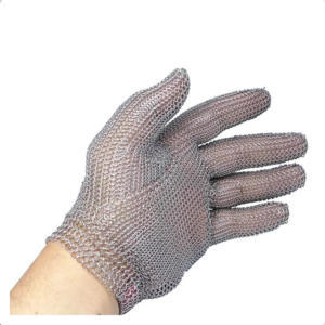 LUVA MALHA DE AÇO RINGCUT MEDIX COMPOSTA POR ANÉIS DE AÇO 100% INOXIDÁVEL, ACOMPANHA AJUSTADOR AMBIDESTRA CA 49302